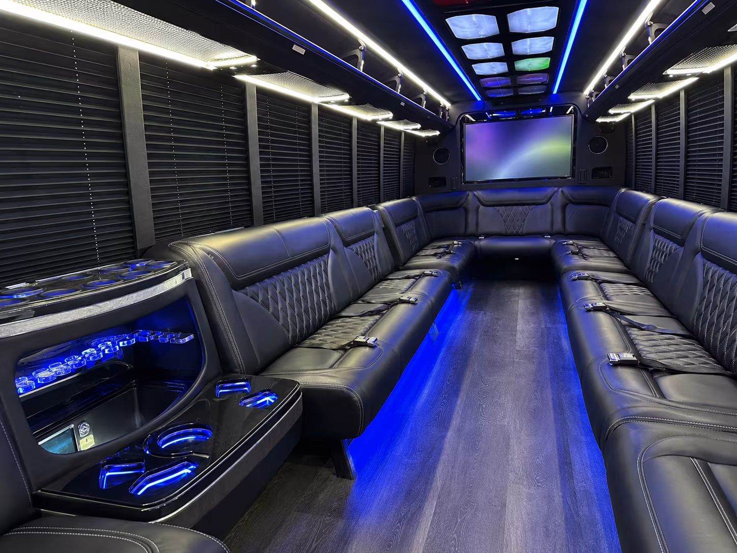 Athens athens private event party bus rental party bus exterior