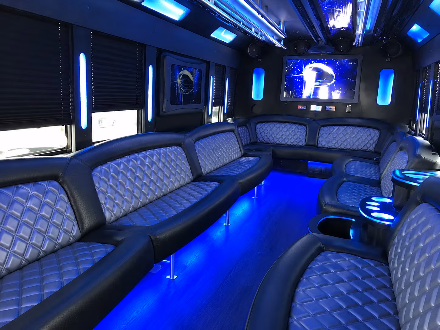 Athens athens private event party bus rental party bus exterior