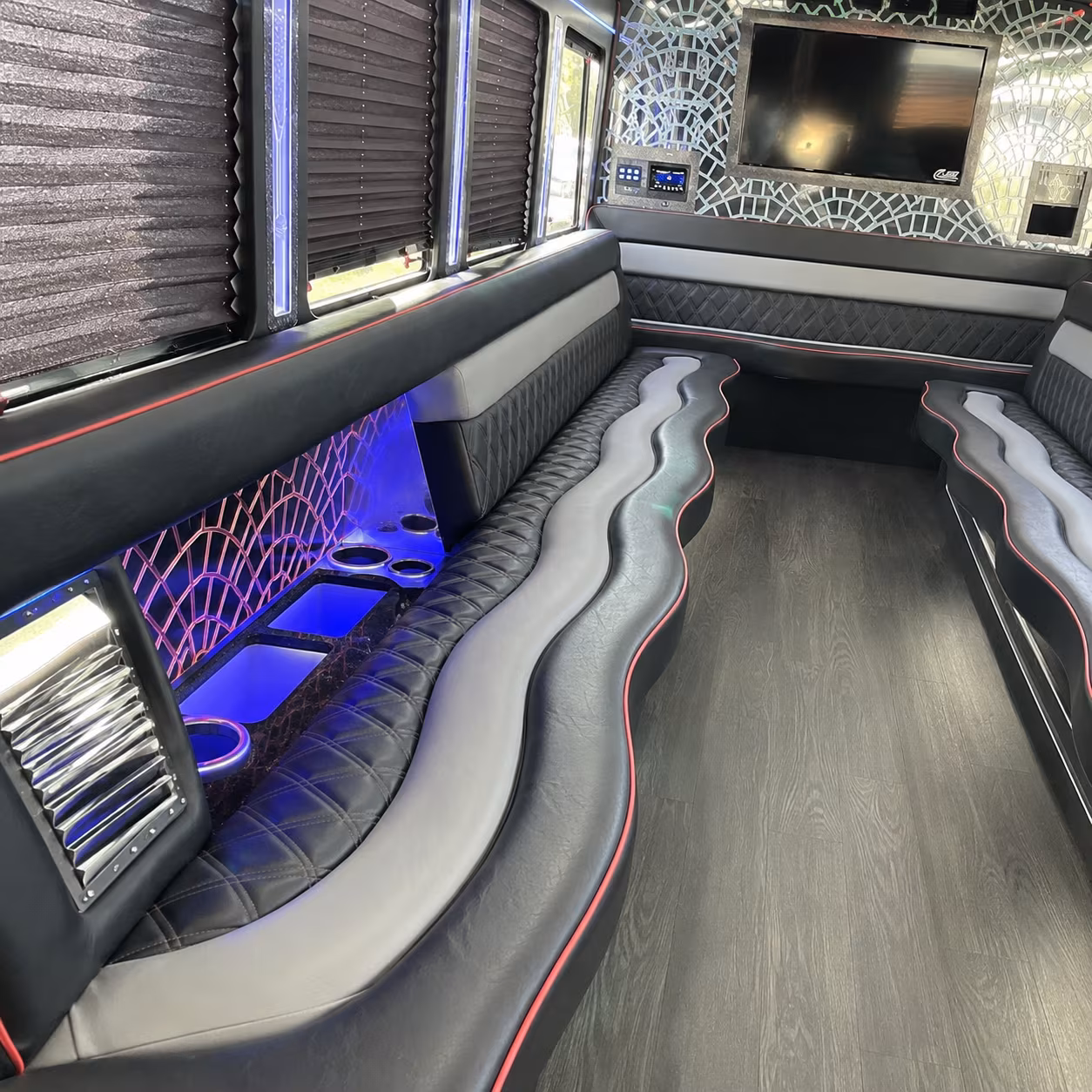 Athens Bachelor & Bachelorette Transportation onboard seating