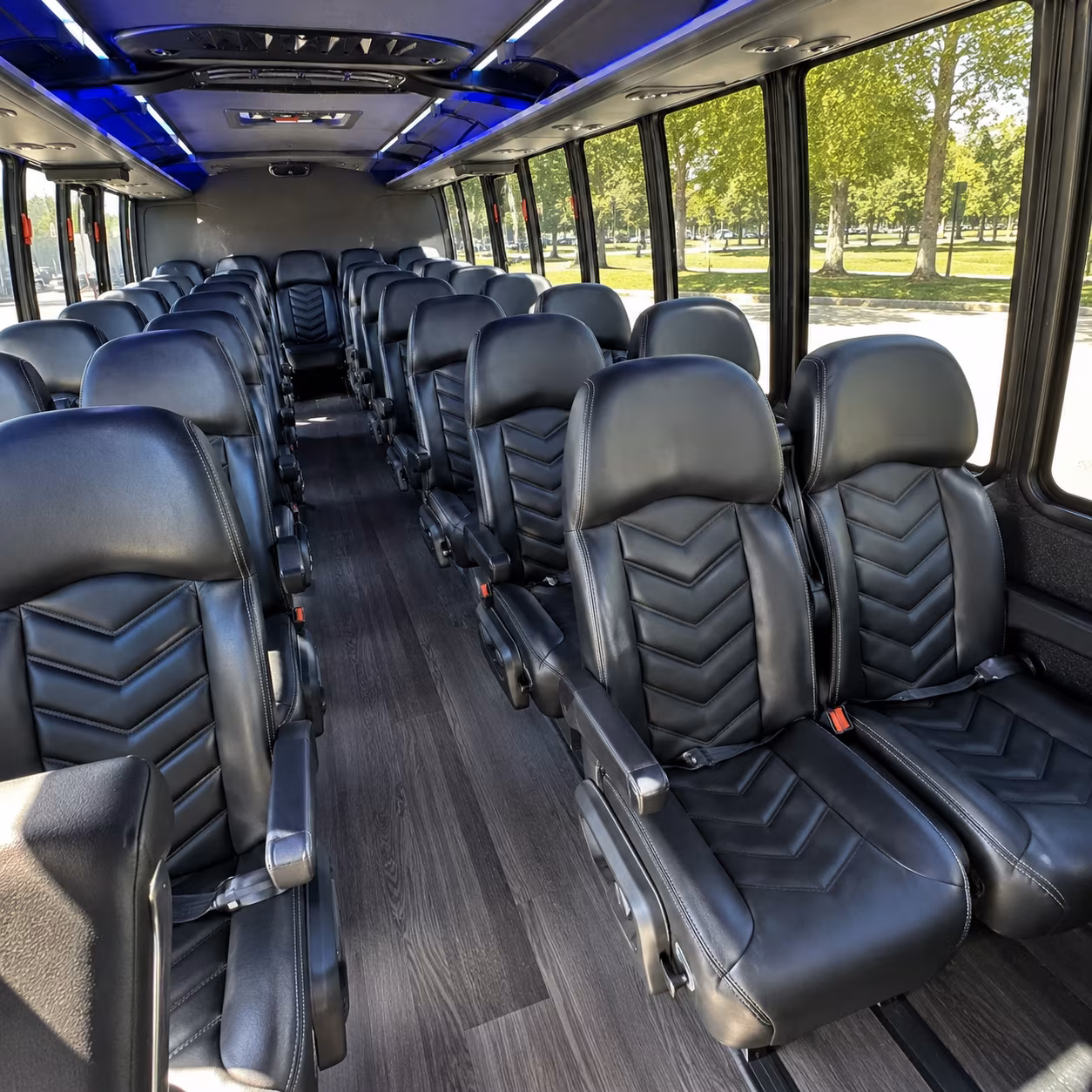 Athens School Event Transportation onboard seating