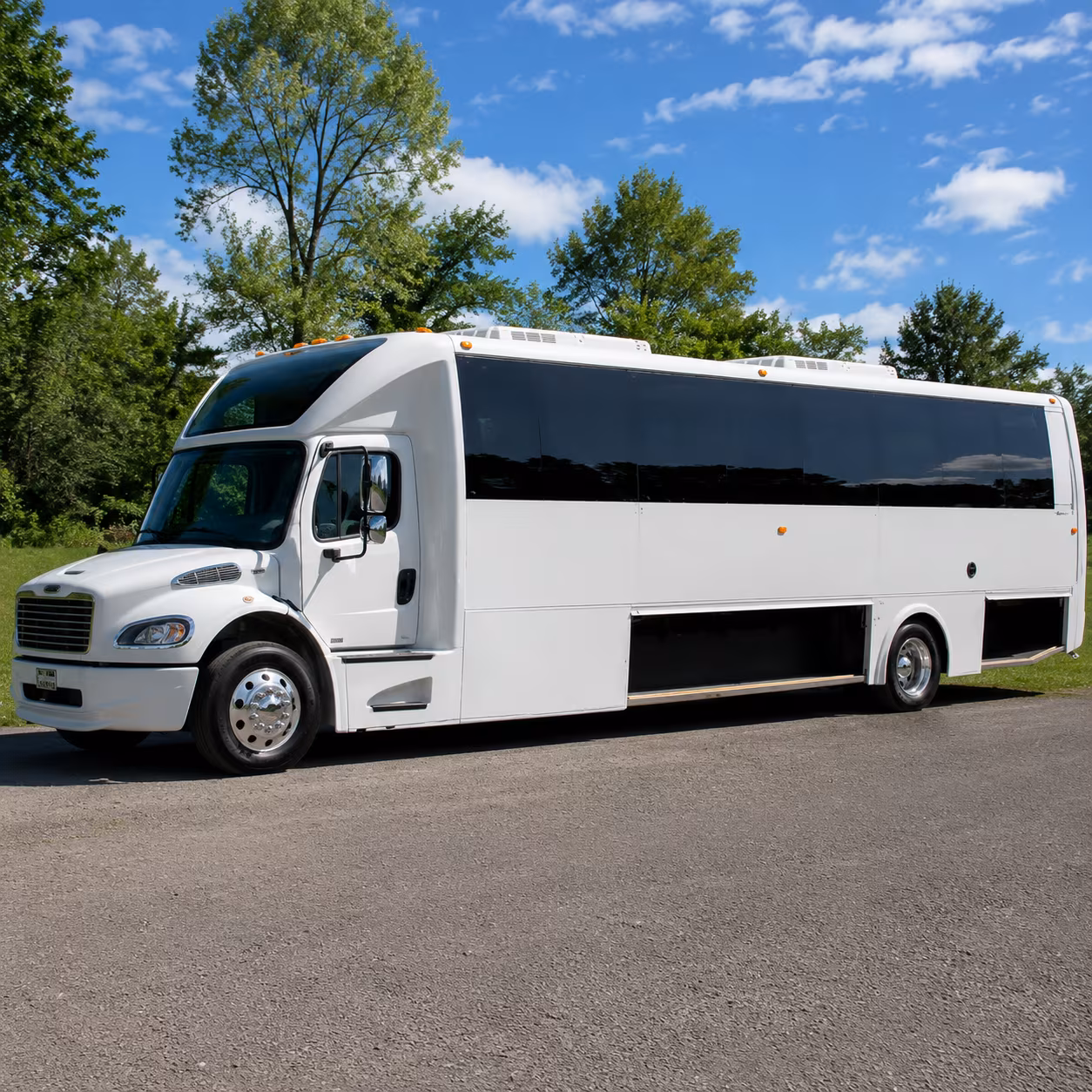 Athens Sporting Event Transportation party bus interior