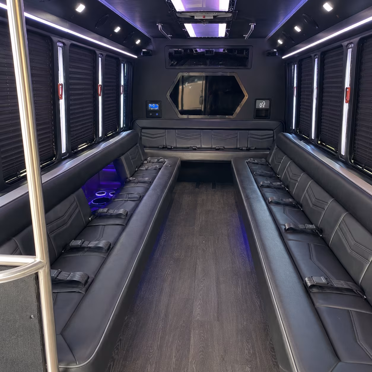 Athens Wedding Transportation onboard seating