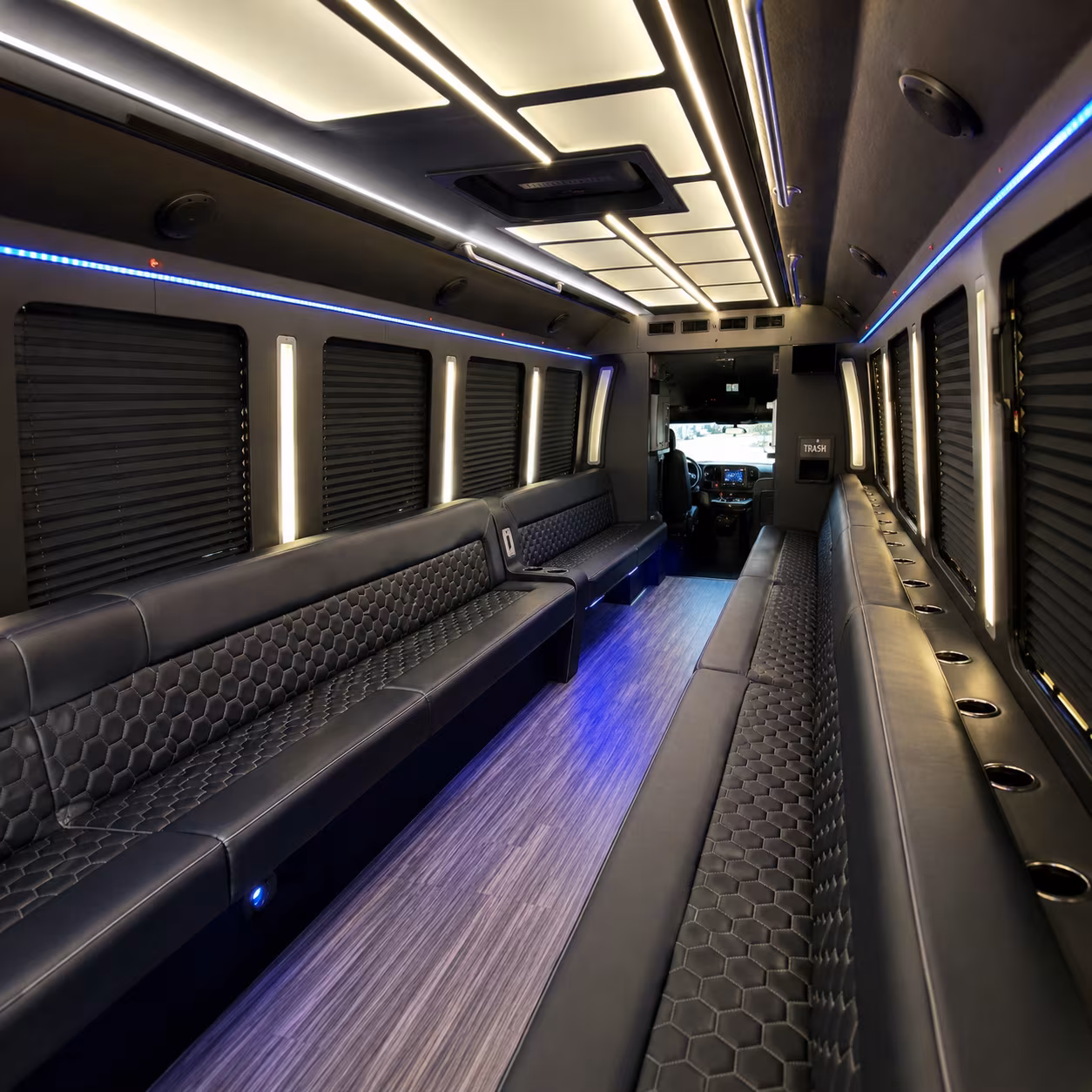 Athens Winery Tour & Pub Crawl Transportation party bus interior