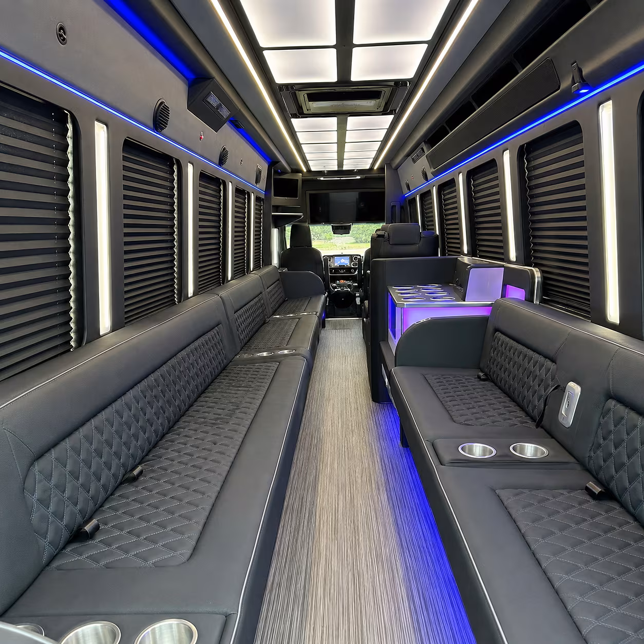 Minibus interior