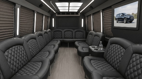 30 passenger party bus interior