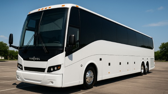 Exterior of Charter Bus Company Athens's 45 Passenger Charter Bus in Athens