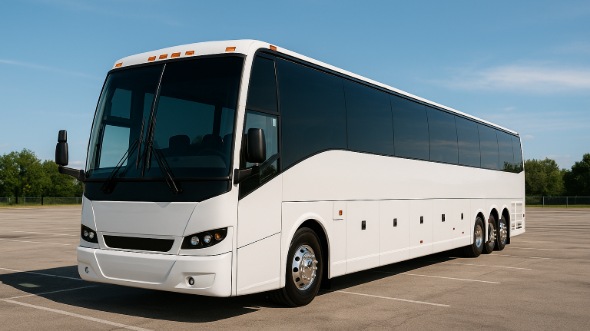 Exterior of Charter Bus Company Greenville's 50 Passenger Party Bus in Greenville