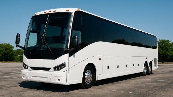 Exterior of Charter Bus Company Roswell's 50 Passenger Party Bus in Roswell