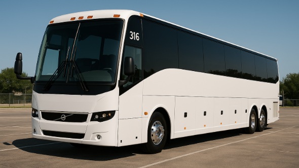 Exterior of Charter Bus Company Athens's 51 Passenger Charter Bus in Athens